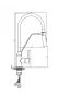 Invena MAGNETIC 2F konyhai csaptelep, álló, flexibilis kifolyócsővel, 2 funkciós, bézs-króm BZ-30-L03-C