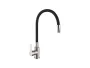 Invena Ksanti Slim két funkciós konyhai csaptelep flexibilis kifolyócsővel, fekete/inox BZ-37-I43-L