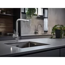   Invena Farsala konyhai csaptelep 2 funkciós kihúzható zuhanyfejjel, króm BZ-40-L01-S