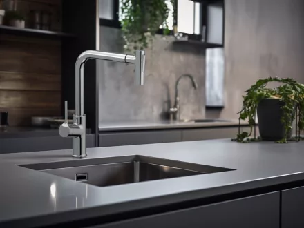 Invena Farsala konyhai csaptelep 2 funkciós kihúzható zuhanyfejjel, króm BZ-40-L01-S