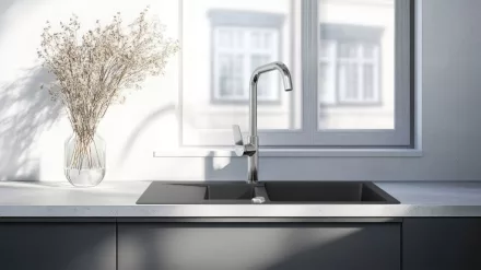 Invena Alonia álló konyhai csaptelep, króm kivitelben