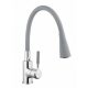 Invena Hula konyhai csaptelep flexibilis kifolyócsővel, szürke / króm BZ-85-L05-L