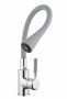 Invena Hula konyhai csaptelep flexibilis kifolyócsővel, szürke / króm BZ-85-L05-L