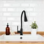 Invena Hula Plus konyhai csaptelep flexibilis kifolyócsővel matt fekete színben