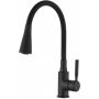 Invena Hula Plus konyhai csaptelep flexibilis kifolyócsővel, matt fekete BZ-85-P04-L