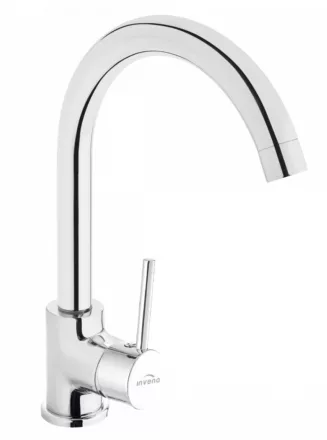 Invena Solo egykaros konyhai csaptelep, króm kivitelben