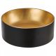 Invena Keto kerámia mosdótál 41,5 cm,  PVD és Waterplating bevonattal, fekete /arany CE-14-017-C
