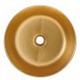 Invena Keto kerámia mosdótál 41,5 cm,  PVD és Waterplating bevonattal, fekete /arany CE-14-017-C
