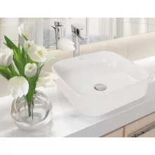   Invena Reja négyszögletű kerámia mosdó 39 cm, fehér CE-15-001-C