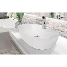   Invena Halia pultra ültethető kerámia mosdó 50x38 cm, fehér CE-18-001-C
