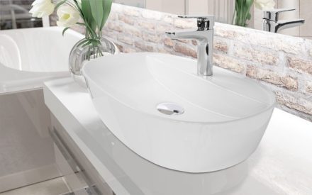 Invena Halia pultra ültethető kerámia mosdó 50x38 cm, fehér CE-18-001-C