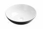 Invena Dokos kerámia mosdótál 39,5 cm, fekete / fehér CE-19-041-C