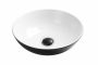 Invena Dokos kerámia mosdótál 39,5 cm, fekete / fehér CE-19-041-C