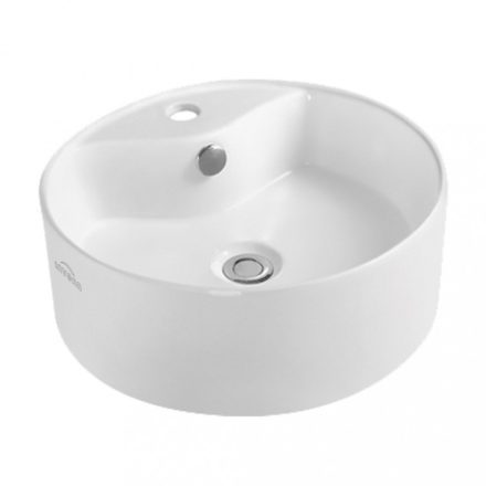 Invena Rondi pultra ültethető kerámia mosdó 41 cm, fehér CE-20-001-W