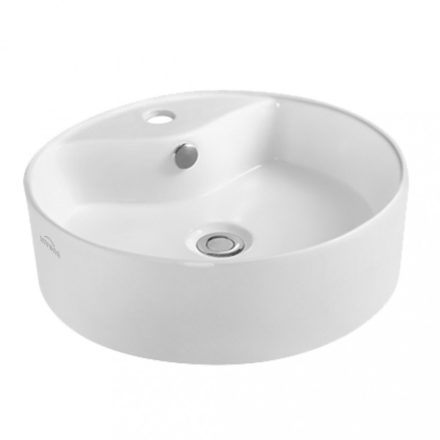Invena Rondi pultra ültethető kerámia mosdó 47 cm, fehér CE-21-001-W