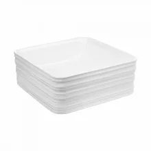   Invena Akte kerámia mosdótál 38x38 cm, csapfurat nélkül, fényes fehér CE-54-K01-C