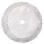 Invena Glamour márványhatású kerámia mosdótál 36 cm bordázott felülettel, szürke/bézs CE-63-703-C