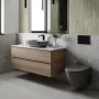 Invena Tavro csendes öblítésű fali kerámia WC csésze Soft-Close és könnyen levehető ülőkével, matt szürke kivitelben.