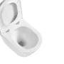 Invena LIMNOS fali Rimless kerámia WC csésze Swirlflush öblítéssel és Duroplast ülőkével, fehér CE-93-001-L