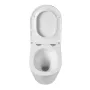 Invena LIMNOS fali Rimless kerámia WC csésze Swirlflush öblítéssel és Duroplast ülőkével, fehér CE-93-001-L