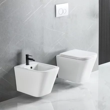 Invena FLORIN fali kerámia WC csésze Swirlflush öblítéssel és lágyan záródó ülőkével, fehér CE-94-001-L