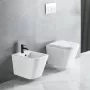Invena FLORIN fali kerámia WC csésze Swirlflush öblítéssel és lágyan záródó ülőkével, fehér CE-94-001-L