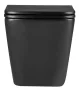 Invena Florin fali kerámia WC csésze örvényöblítéssel és lágyan záródó ülőkével, matt fekete kivitelben.