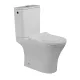 Invena Siros kompakt perem nélküli monoblokk WC csésze tartállyal és Soft-Close WC ülőkével, fehér kivitelben.