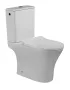 Invena Siros kompakt perem nélküli monoblokk WC csésze tartállyal és Soft-Close WC ülőkével, fehér kivitelben.