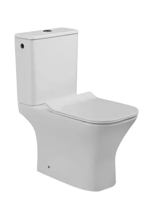 Invena Nyks kompakt perem nélküli monoblokk WC csésze tartállyal és Soft-Close WC ülőkével, fehér kivitelben.