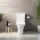 Invena Dokos kompakt perem nélküli monoblokk WC csésze alsó bekötésű tartállyal és Soft-Close WC ülőkével, fehér kivitelben.