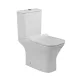 Invena Verso kompakt perem nélküli monoblokk WC csésze alsó bekötésű tartállyal és Soft-Close WC ülőkével, fehér kivitelben.