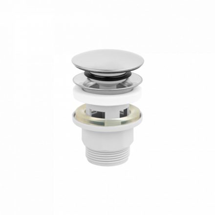 Invena Click-Clack leeresztő szelep, túlfolyós mosdóhoz, króm SC-B1-029-G