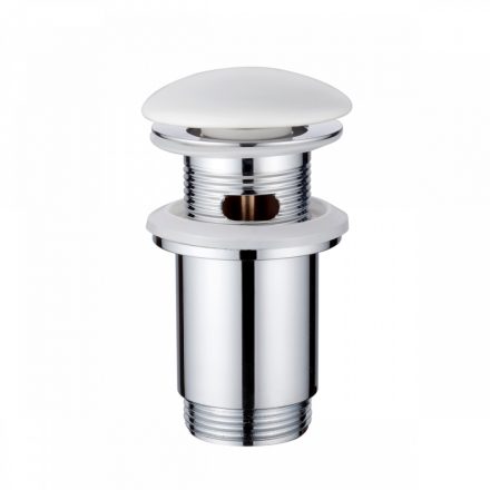 Invena Click-Clack leeresztő szelep túlfolyós mosdóhoz, fényes fehér SC-B1-181-L