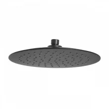   Invena Musta kerek esőztető fejzuhany 250 mm, matt fekete SC-D1-075-S