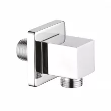   Invena szögletes zuhanycsatlakozó zuhanytartó nélkül, króm SC-P1-037-G
