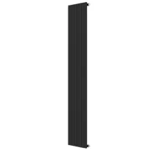 Invena Mono fürdőszobai acél radiátor 1800x480 mm, fekete kivitelben.