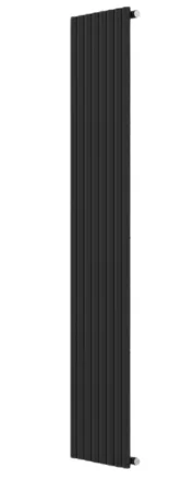 Invena Mono fürdőszobai acél radiátor 1800x480 mm, fekete kivitelben.