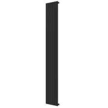 Invena Mono fürdőszobai acél radiátor 2000x480 mm, fekete kivitelben.