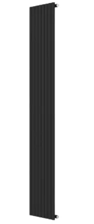 Invena Mono fürdőszobai acél radiátor 2000x480 mm, fekete kivitelben.