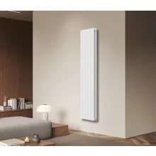 Invena Duo fürdőszobai acél radiátor 2000x480 mm, fehér kivitelben.