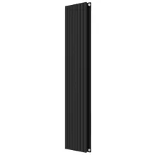 Invena Duo fürdőszobai acél radiátor 1600x480 mm, fekete kivitelben.