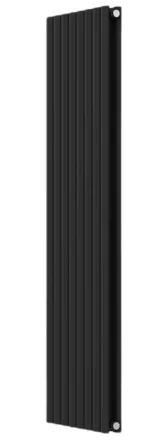 Invena Duo fürdőszobai acél radiátor 1600x480 mm, fekete kivitelben.
