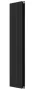 Invena Duo fürdőszobai acél radiátor 1600x480 mm, fekete kivitelben.