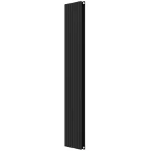 Invena Duo fürdőszobai acél radiátor 2000x480 mm, fekete kivitelben.