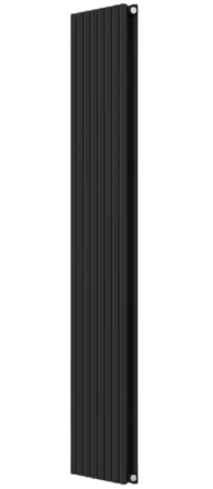 Invena Duo fürdőszobai acél radiátor 2000x480 mm, fekete kivitelben.