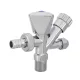 INVENA Kombinált sarokszelep 1/2x3/4x3/8, króm ZW-26-020-W
