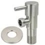 Invena sarokszelep kerámiabetéttel és takarórozettával 1/2"x1/2", króm kivitelben.