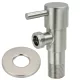 Invena sarokszelep kerámiabetéttel és takarórozettával 1/2"x3/4", króm kivitelben.