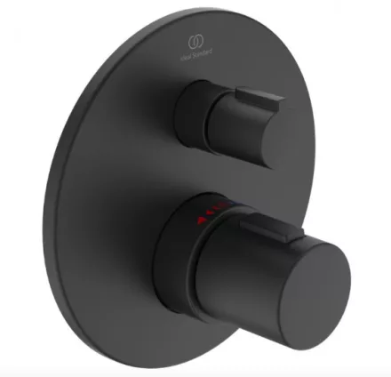 Ideal Standard Ceratherm T100 falsík alatti termosztátos 1 fogyasztós csaptelep, selyemfekete A5813XG